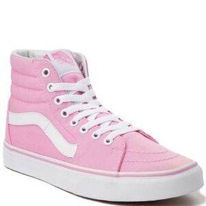Womens Pink High-Top Sneakers